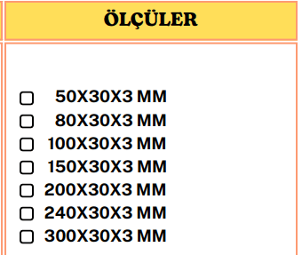 kaymaz şeritler merdiven kaymazlık ölçüler