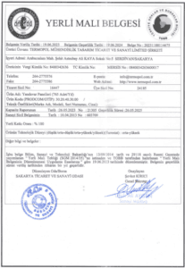 kaydırmaz zemin kaplama yerli üretim yaptığımız belgelendirme