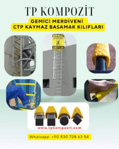 tp-ctp kılıf gemici merdiveni kaymaz kaplama